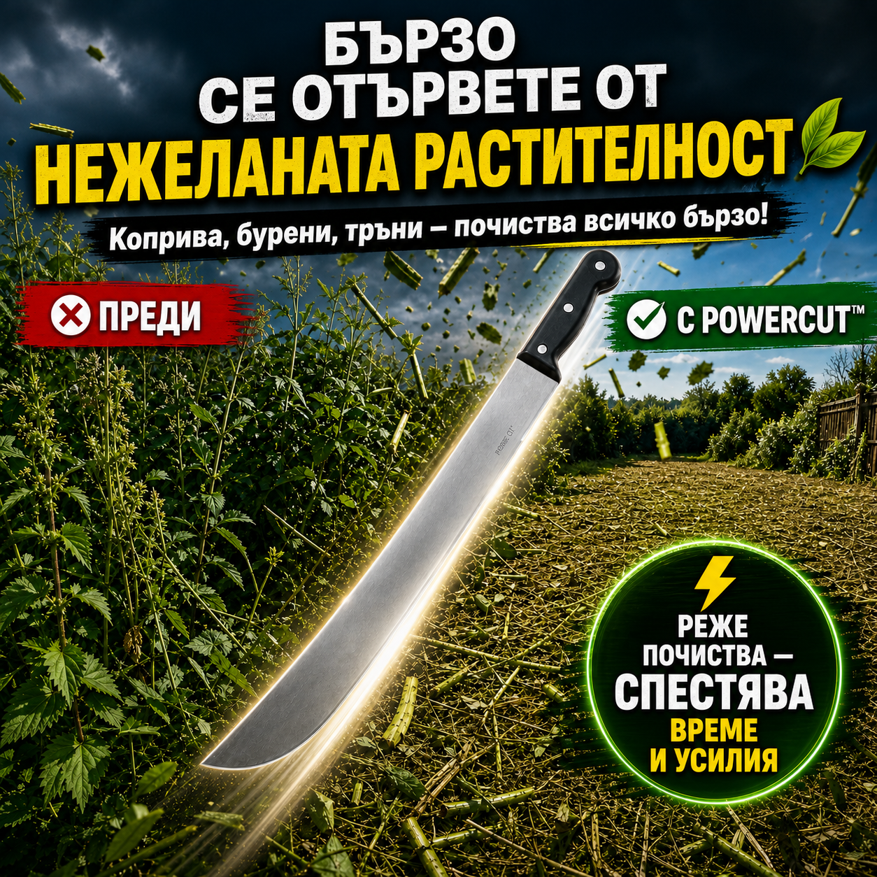 Професионален Стоманен Инструмент За Градината – PowerCut™