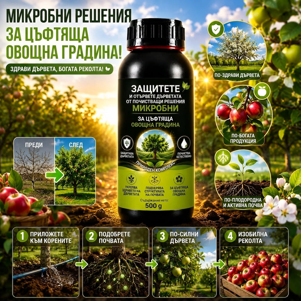 Микробиологичен Разтвор За Овощни Градини CleanOrchard™