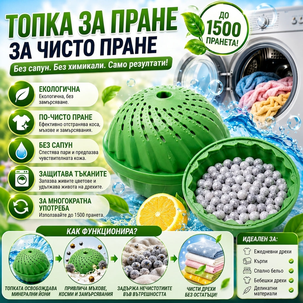 Многофункционална Топка За Пране EcoWash™