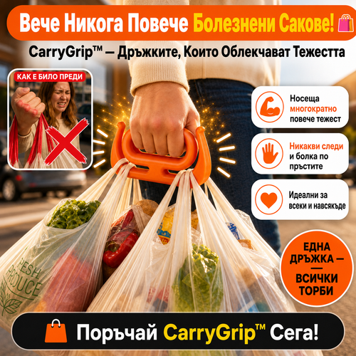 Дръжка За Носене На Торби CarryGrip™
