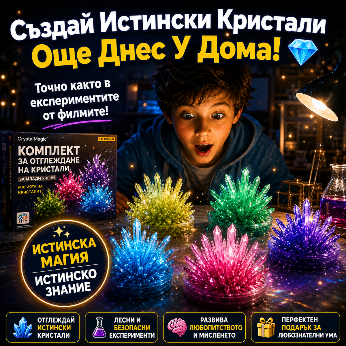 Създай Истински Кристали У Дома – CrystalMagic™