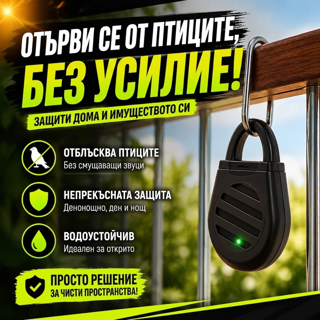 Ултразвуков Ключодържател BirdAway™