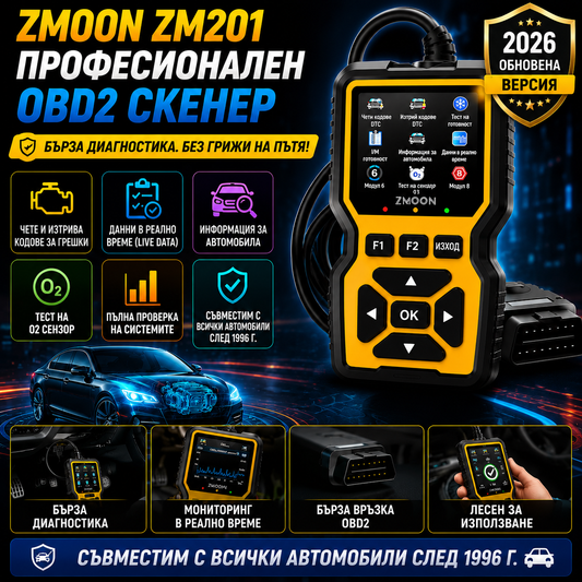 Автомобилен Диагностичен Тестер ScanCar™