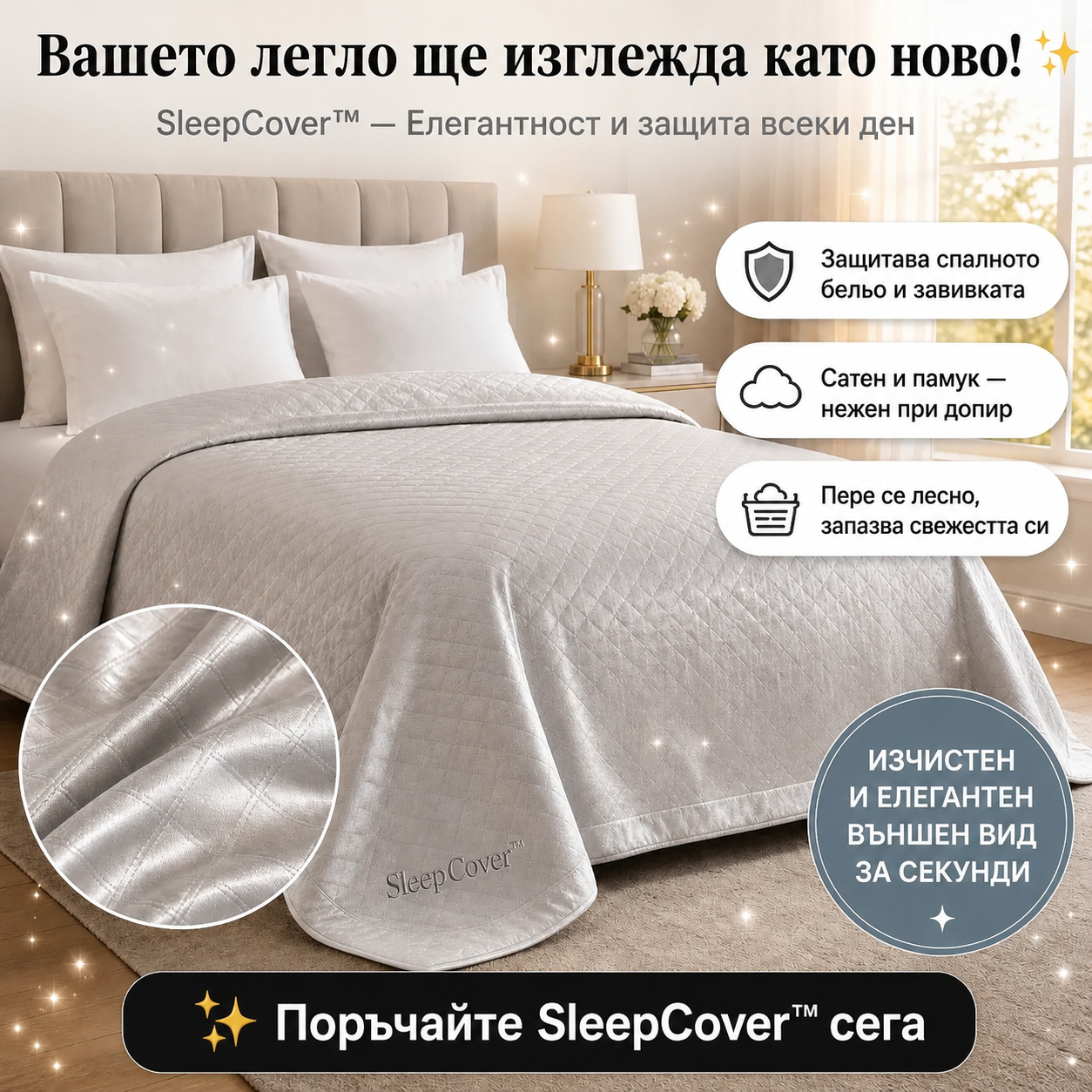Премиум Покривало За Легло SleepCover™