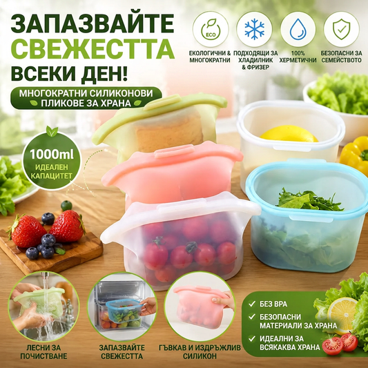 Силиконови Торбички За Многократна Употреба FreshBag™