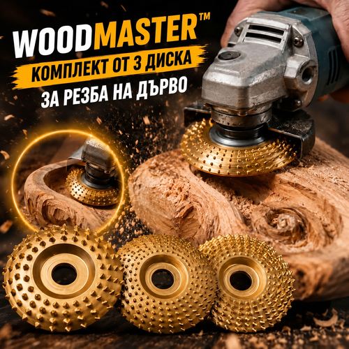 Комплект 3 Диска За Дърворезба – WoodMaster™