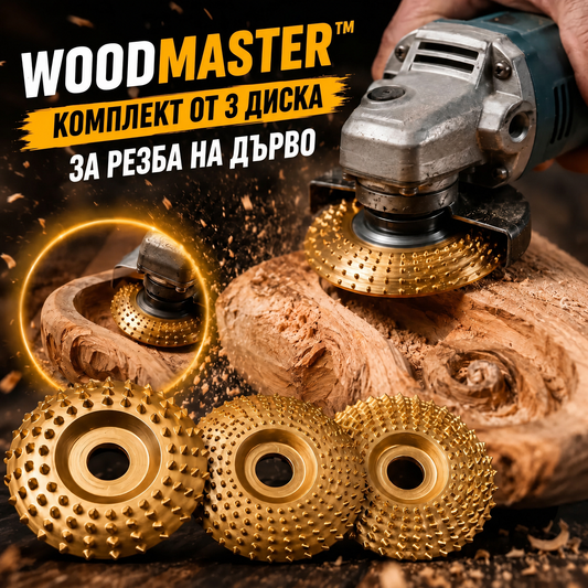 Комплект 3 Диска За Дърворезба – WoodMaster™