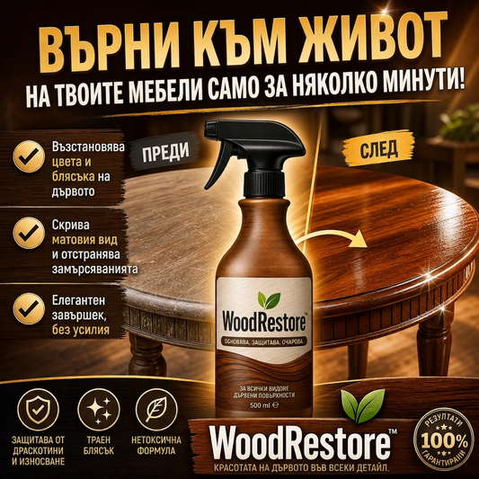 Спрей За Възстановяване На Дърво WoodRestore™